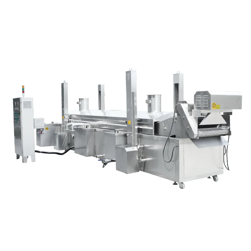 Banana chip fryer, continuous fryer industryPeanut automatic frying machine conveyor oil frying machine commercial