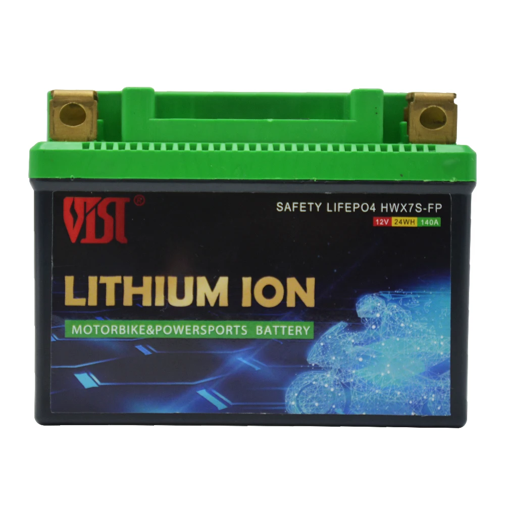 ECODI 12V 1.6Ah 2Ah 2.5Ah 3Ah 3.5Ah 4Ah 5Ah 6Ah 7Ah 8Ah 9Ah 10Ah motorcycle motorbike starting LiFePO4 lithium battery with BMS