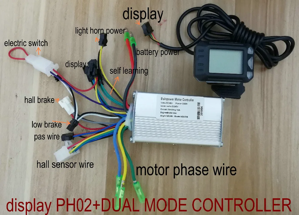 ЖК-дисплей S5 с переключателем переключения передач и 36v48v250w350w контроллер для электрического скутера электровелосипеда скейтборда горного велосипеда ATV