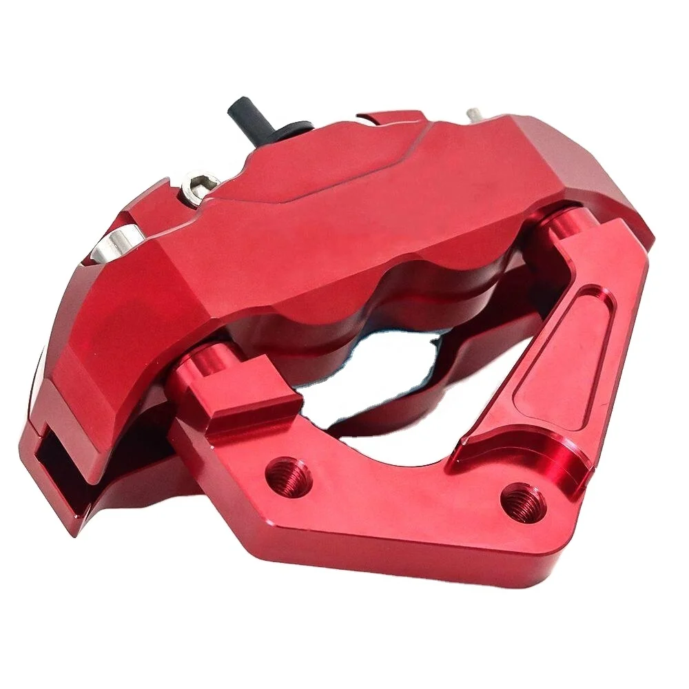 New Style 4 Piston Customization Alu Universal Motorcycle Motocross Bicycle  -Right Brake Calipers  front cylinder brake pump