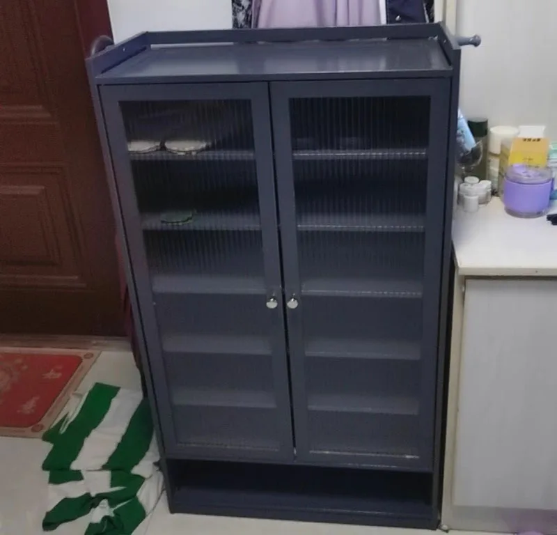 Fashion bamboo frame wooden board living room dining room furniture 30 pairs large volume shoes rack cabinets