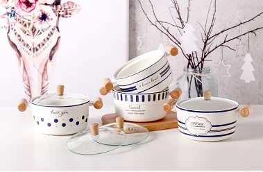 Luxury Breakfast Pasta Dessert Soup Sugar Flower Candy Ice Cereal Shape Noodle Soup Anime Snacks Ceramics Small Bowl