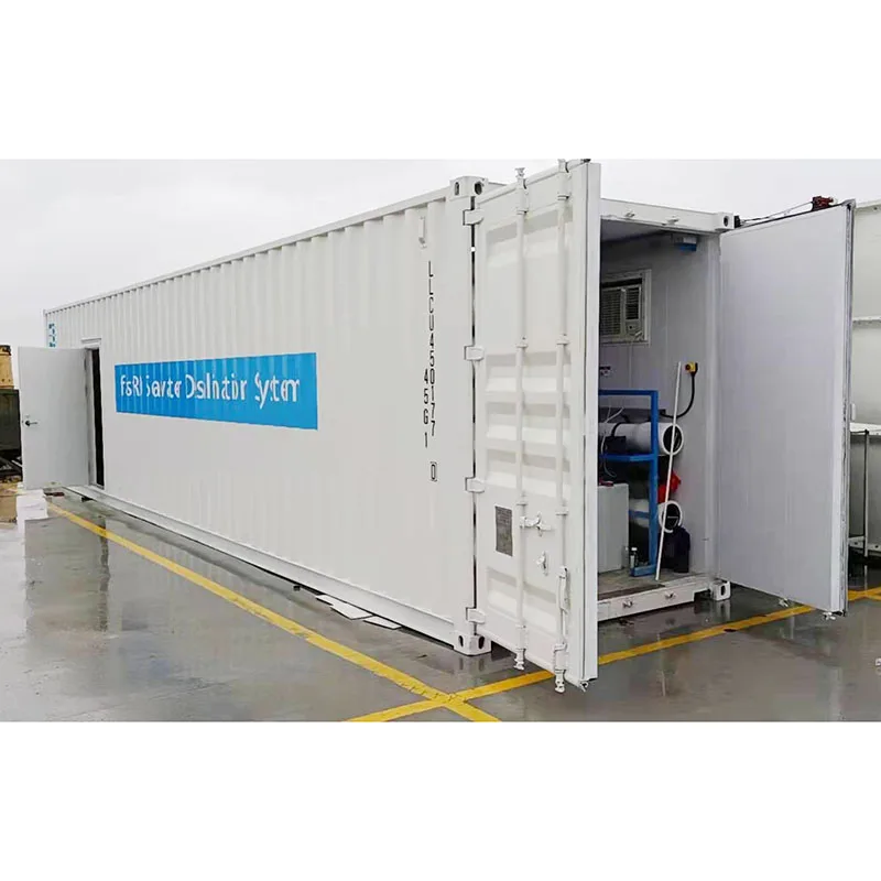 Container  moveable seawater desalination ro plants the price of a seawater desalination