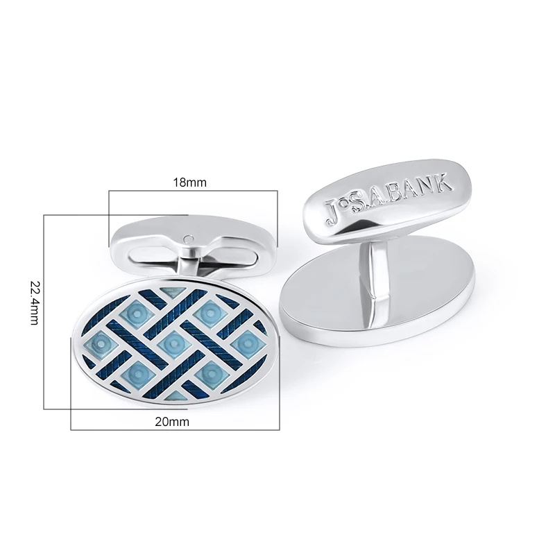 
Jewelry Type Engraved Logo Blue Square Luxury Gemstone Cuff Link Custom Masonic Cufflinks 