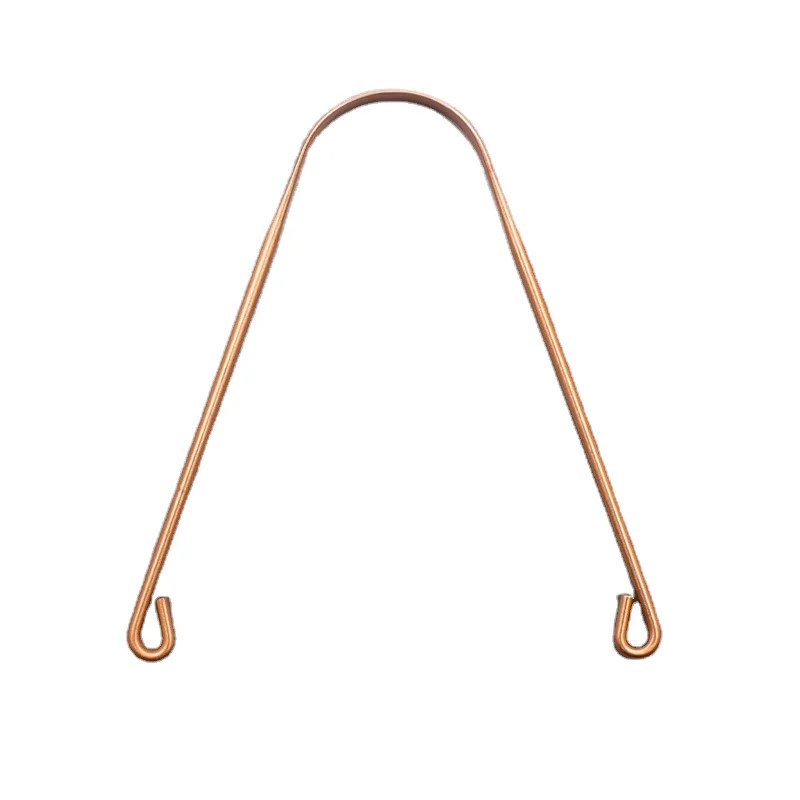 Gold Color Metal Scraper Adult Copper Tongue Cleaner