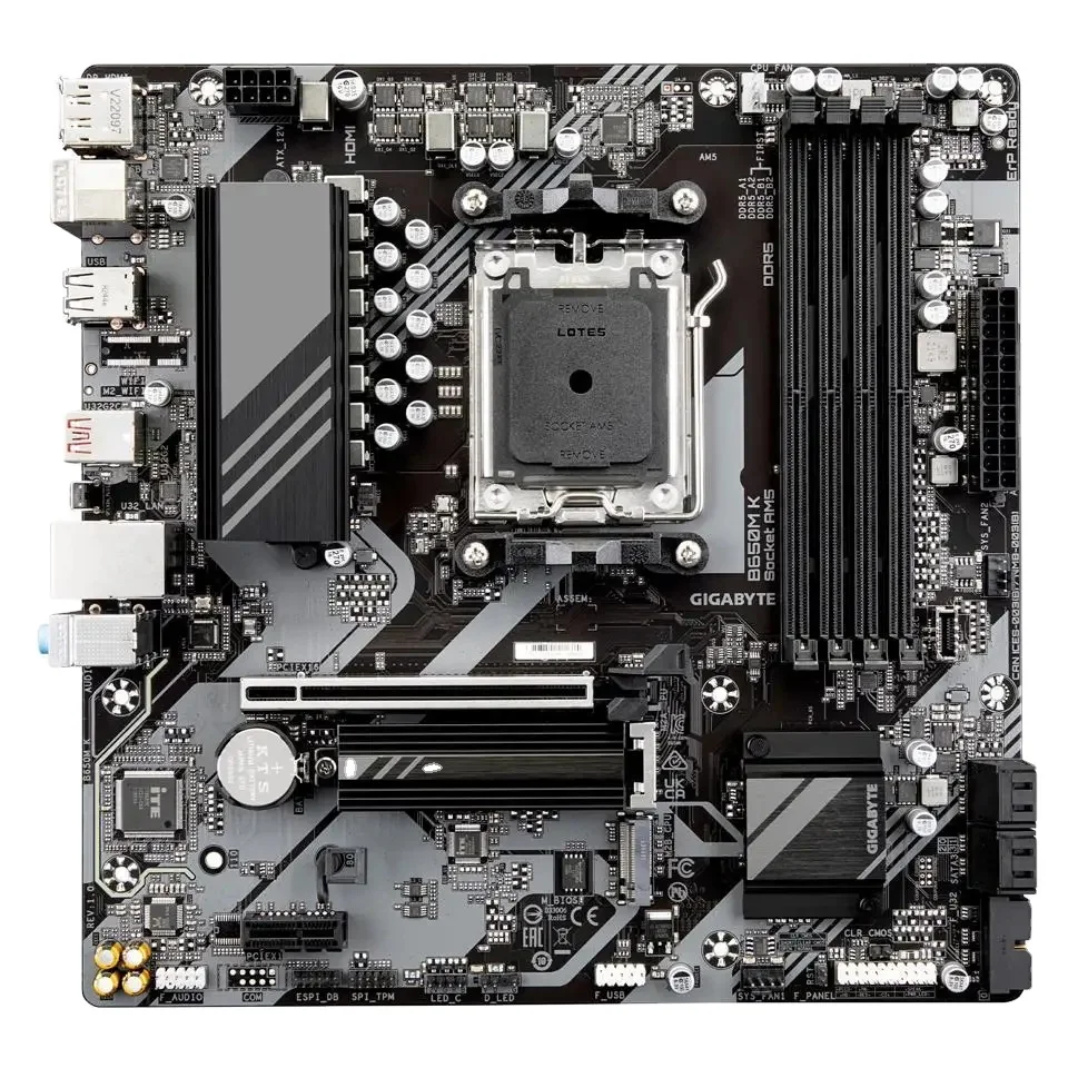 GIGABYTE B650M K AM5 LGA 1718 AMD B650 M-ATX Motherboard