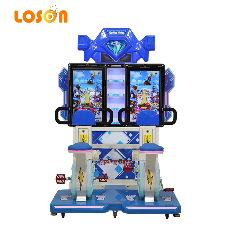 High Quality Factory Price driving Coin Operated Gaming Two player auto simulator Bike Racing Arcade Machine for Child