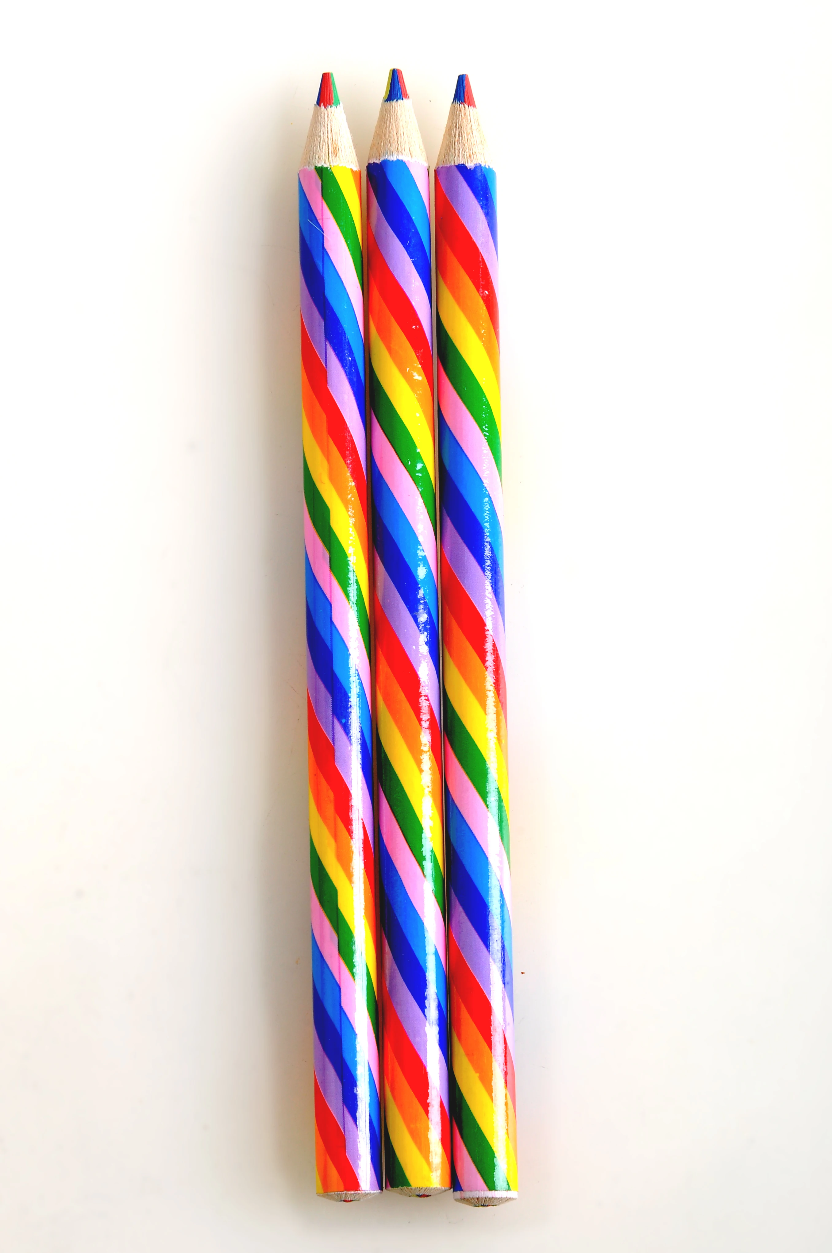 Wholesale customized logo jumbo triangle basswood color pencil four colors in one