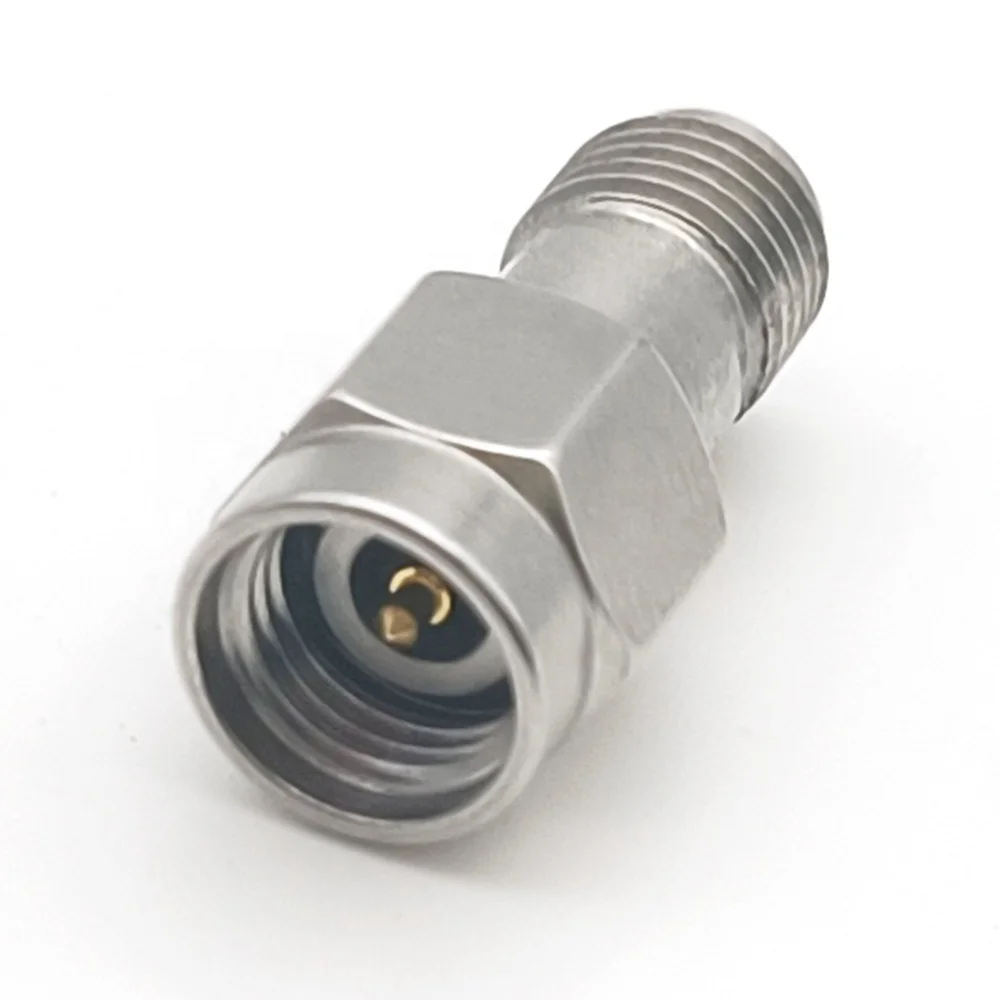 5G precision connector Samtec Rosenberger 43.5 GHz connector adapter RPC-2.92 2.4mm Male Jack to 2.4 mm L Male RF adapter