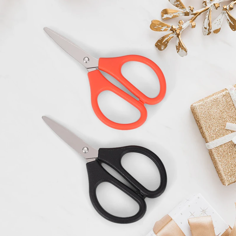 Portable  Steel Scissors Students Paper Thread Cutting  Office Daily Art Paper Knife Pruning