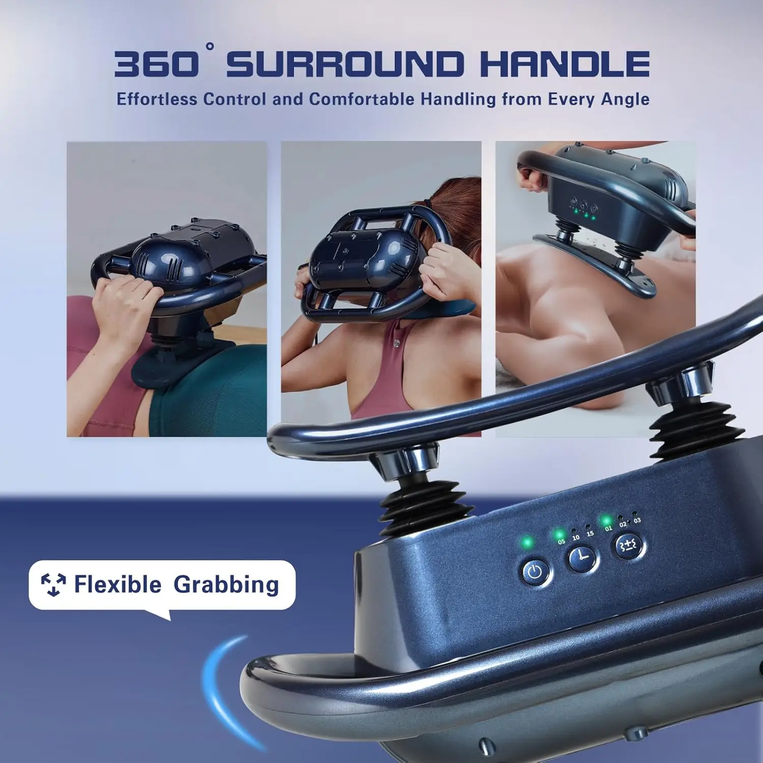 Electric Remote Control Tapping Vibrator Full Body Handheld Massager Blood Circulation Vibration Machine