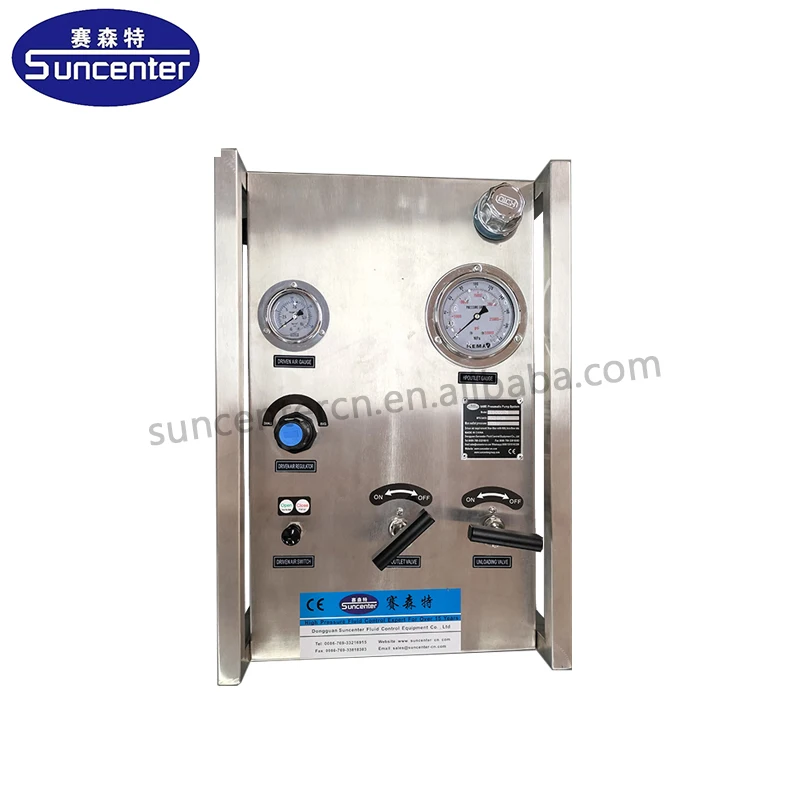 Stainless Steel Air Driven Hydraulic Liquid CO2 Booster Pump System with Pressure Switch