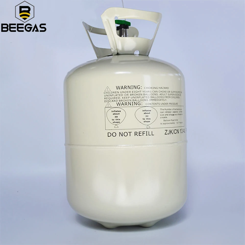 Factory Price Helium Gas Tank 30Lb Balloons 13.6L Small Disposable Helium Gas Cylinder