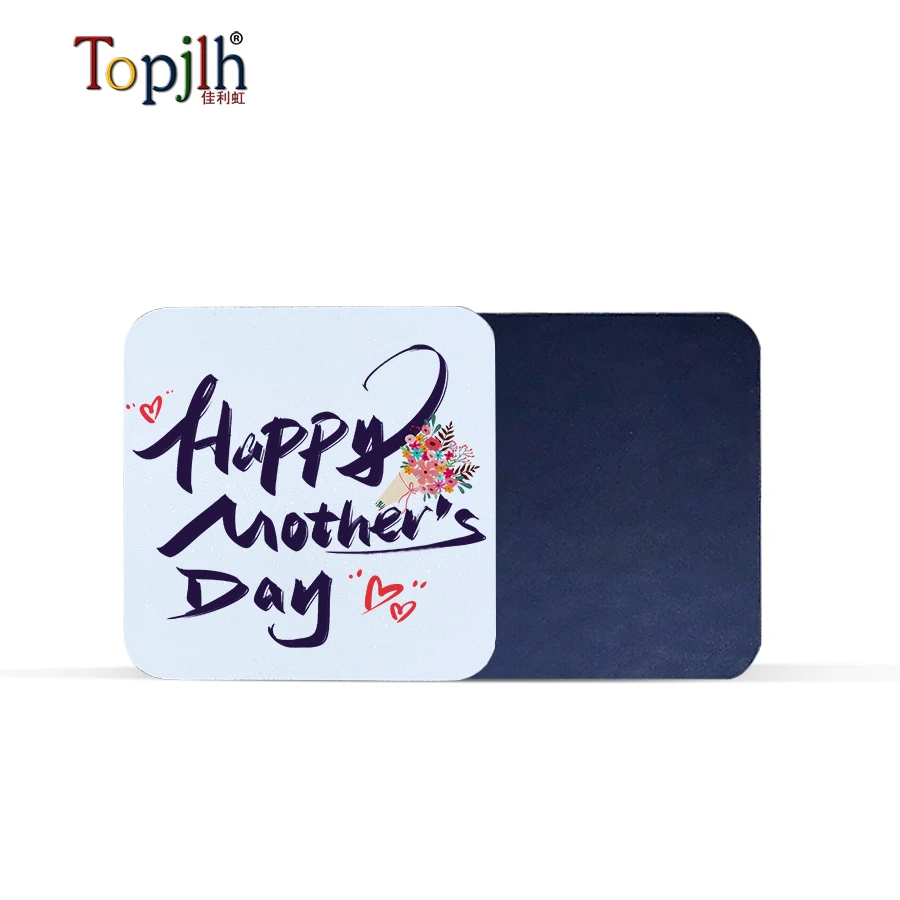 Topjlh Blank Customized Thin Flexible Rubber Magnet Sheet for office use name card or fridge magnets use