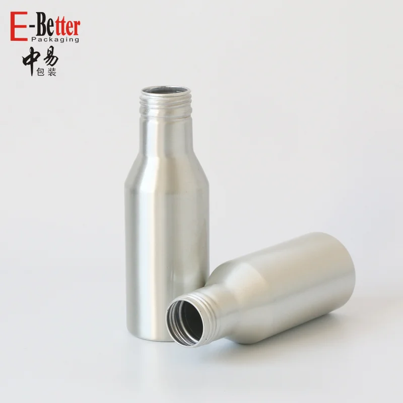 Custom 100ml 300ml 330ml screw top Alcoholic Whiskey Vodka Essence container cans beverage aluminum metal bottles