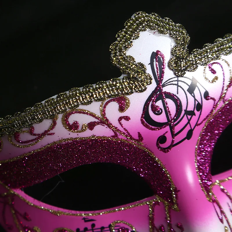 Venetian Party Festival Cosplay Women Sexy Eye Mask Musical Note Masquerade Masks