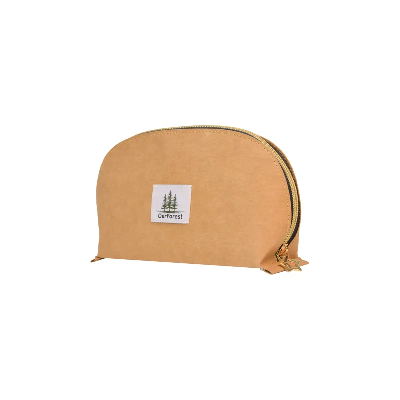 Kraft Paper Pen Case Portable Promotional Stationery Bag Pencil Cases Bags With Zipper