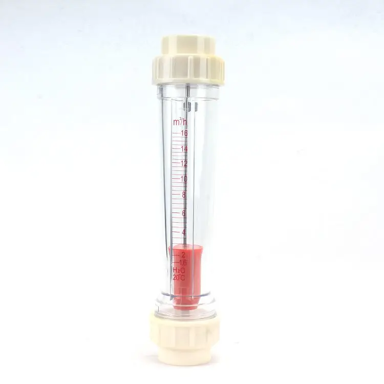 Plastic float flowmeter Customized plastic rotor float flow meter tube type rotameter flowmeter for water liquid