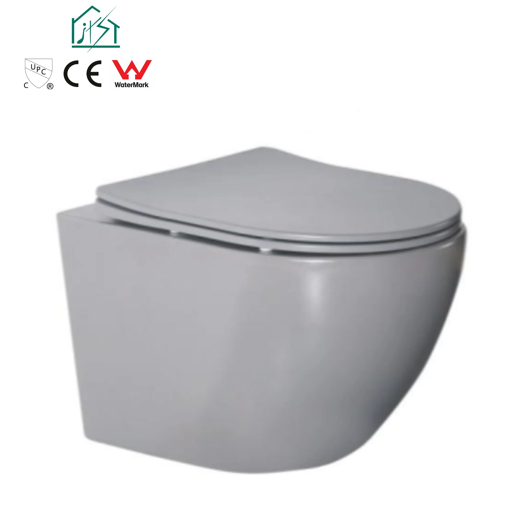 First-W02 Sanitary ware bathroom ceramic black wc piss wall hung toilet