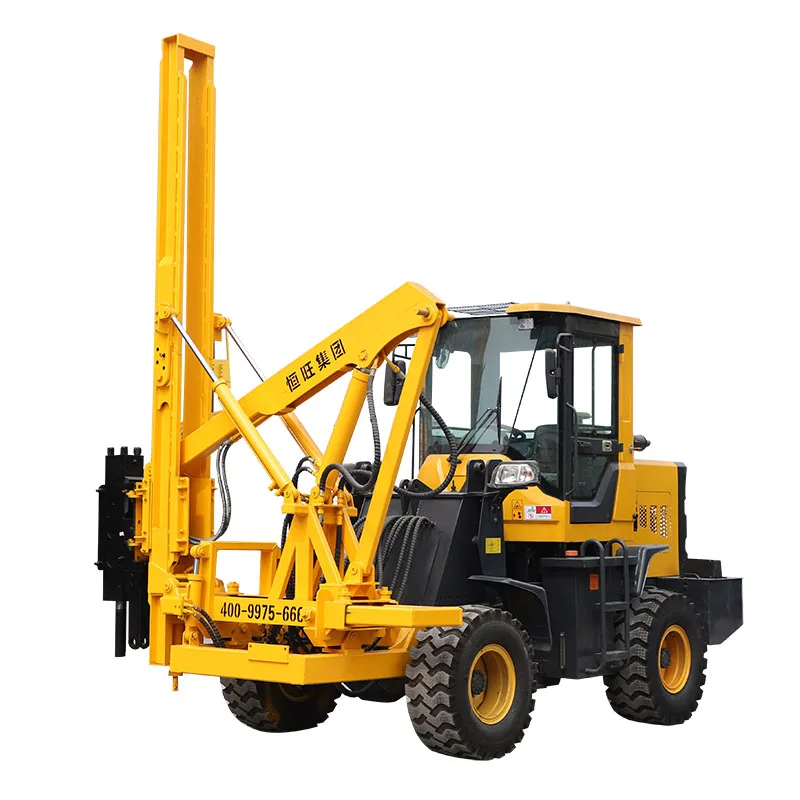 3meter length post 300mm diameter pile driving machine pile foundation construction hydraulic pile driver