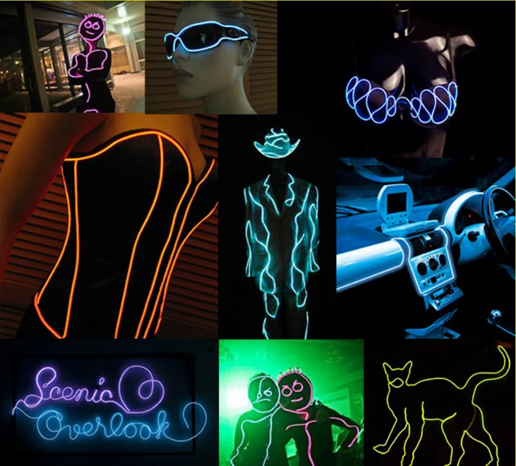 Лидер продаж с фабрики светодиодная неоновая проволока светящаяся электрическая по низкой