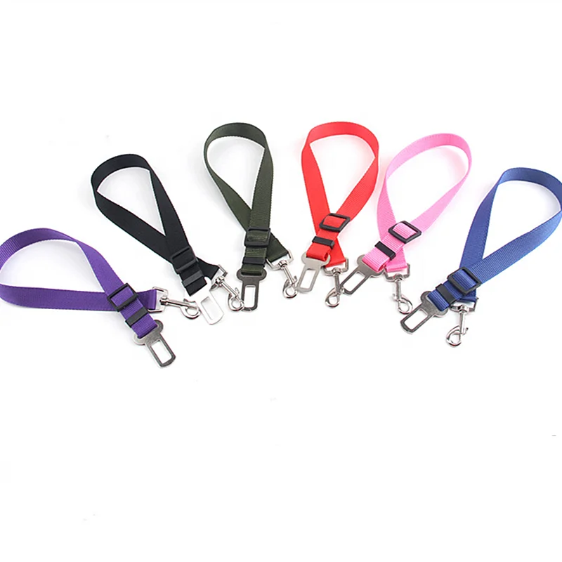 
Adjustable pet dog cat nylon vehicle car seat belt 