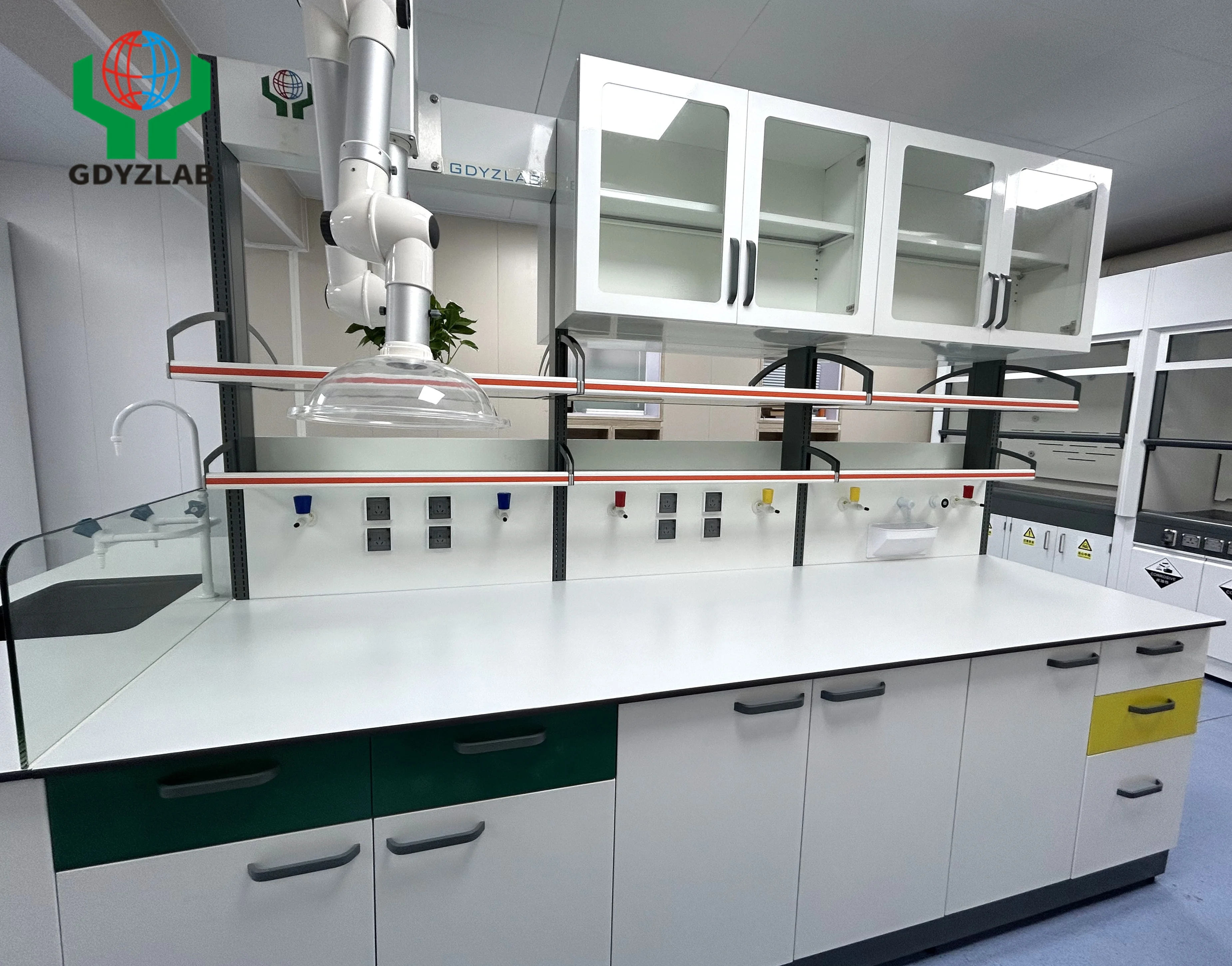 Stainless Steel Working Bench Furniture Island Table  Multifunctional Chemical Resistance Full Island Lab Bench for Lab