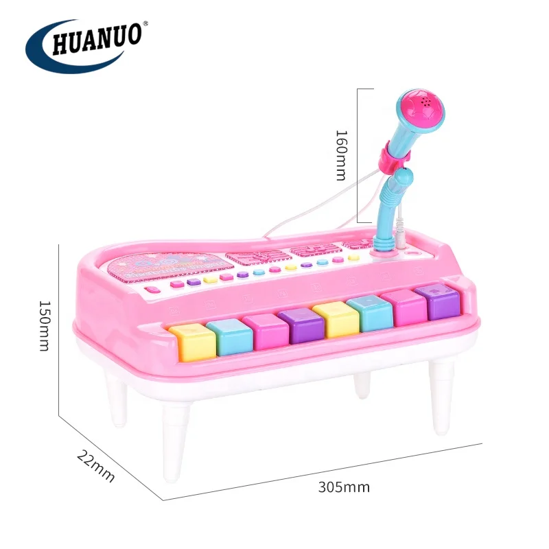 HOT Selling Kids Pink Multi-Functional Girls Piano Musical Instrument Electronic Organ Toy for Sale