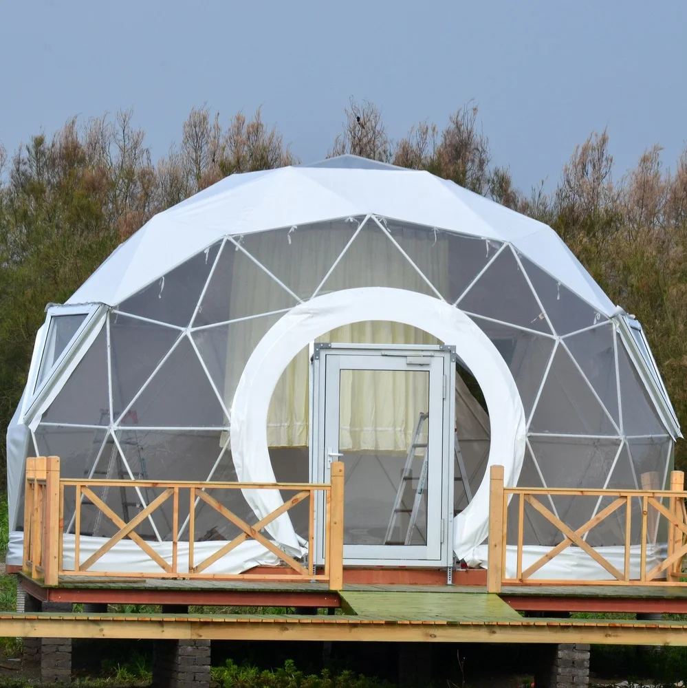 Новейший дизайн роскошная маленькая геодезическая купольная палатка 6 м и 8 для дома отеля