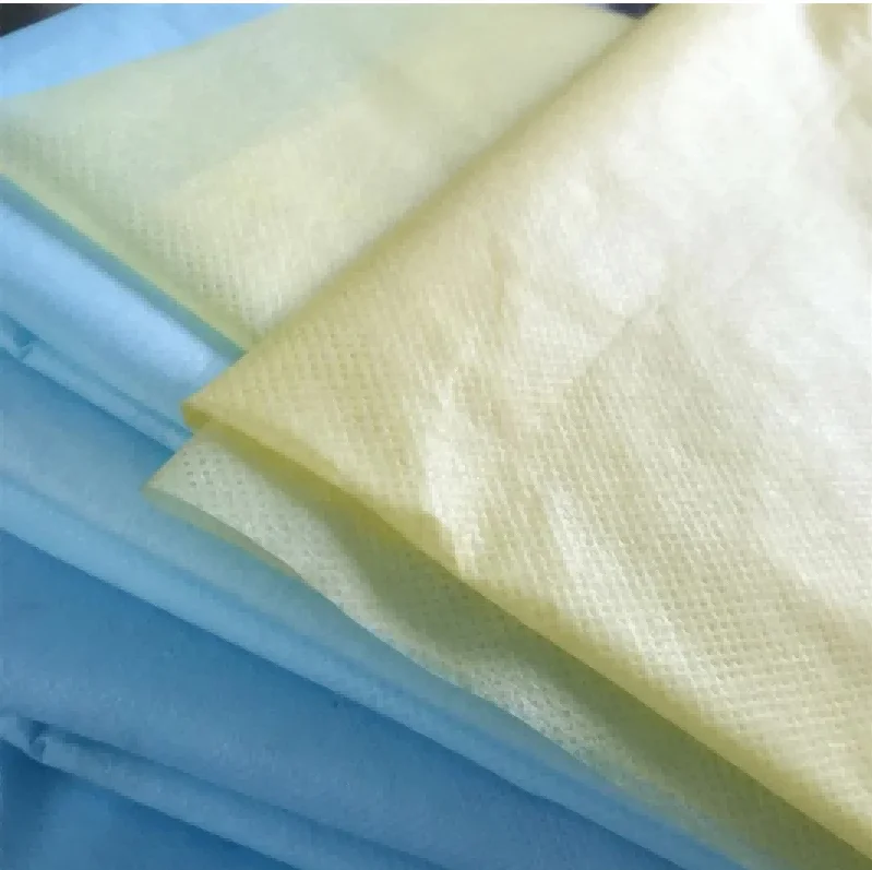 PP Coated PE Film Non Woven Fabric Waterproof Spunbond Polypropylene Nonwoven for Disposable Medical Coverall
