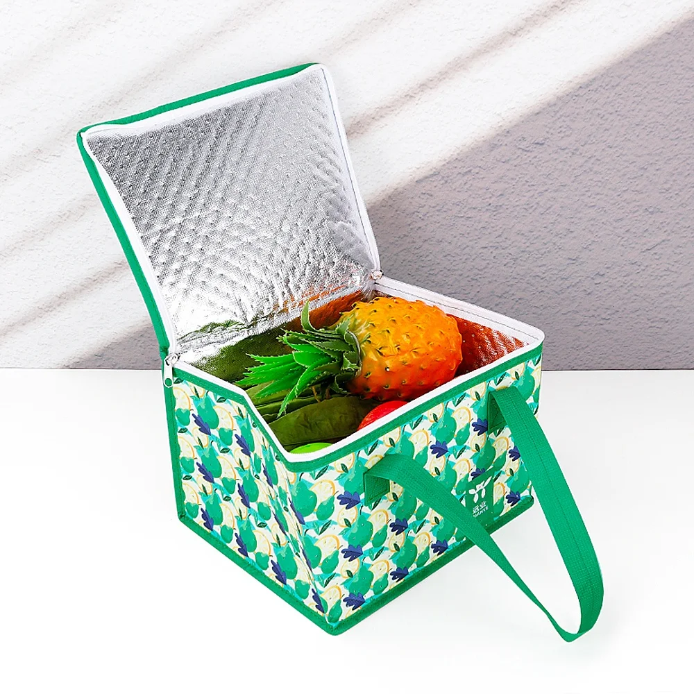 OEM/ODM custom RPET food picnic lunch thermal insulation fabric for cooler bags