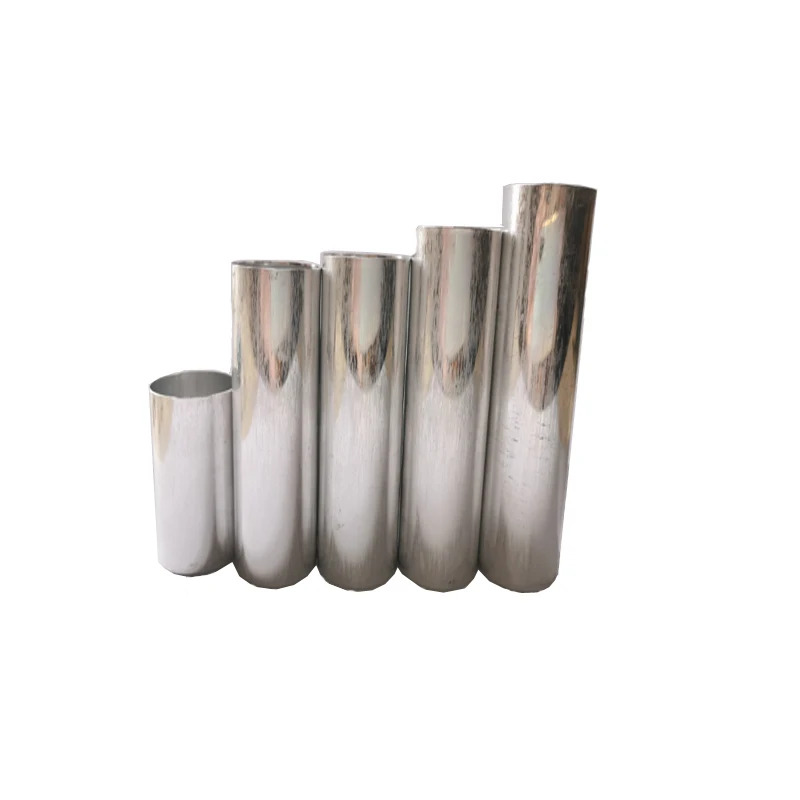 Dental Lab Empty Aluminum Cartridge With Caps For Flexible Beads Denture Inject Acrylic Work Diameter 25.5mm 5 Length Dental Lab