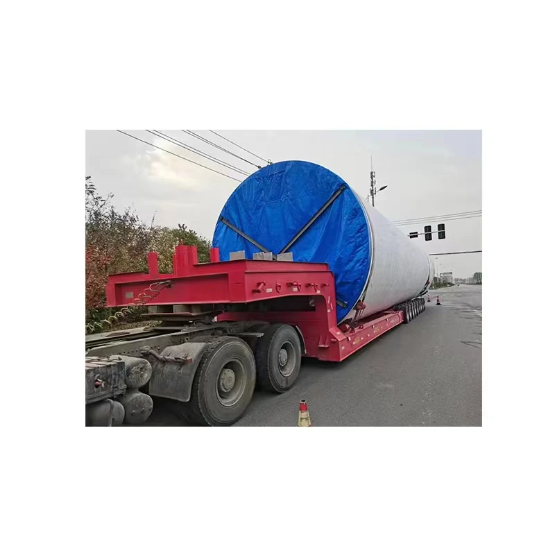 heavy duty equipment low bed truck trailer companies in shandong front loading ramp low bed tractor semi trailer manufacturers
