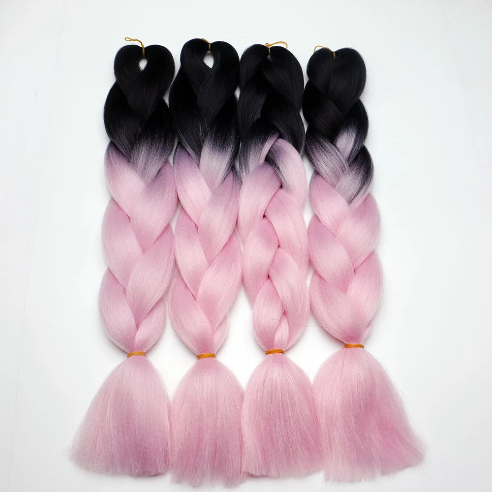 Answer Hair 24 Inch 100g Braiding Hair Yaki Straight Synthetic jumbo braids Wholesale Extensions for African