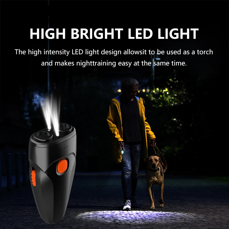 Amazon New Arrival Stop Barking Control Device Ultrasonic Dog Bark Deterrent LED Ultrasonic Dog Repeller