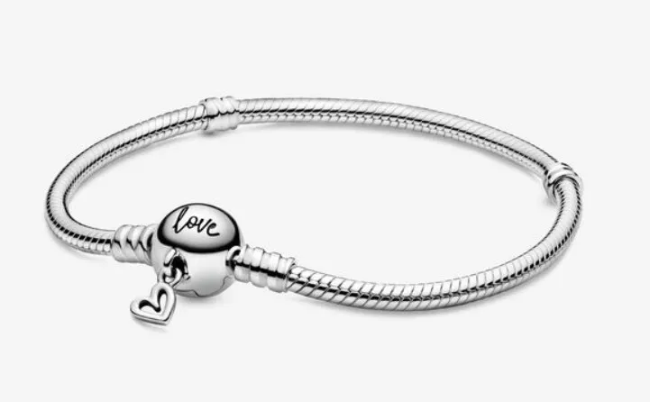 Fast shipping in stock wholesale 100% 925 sterling silver charm bracelets jewelry for women gift