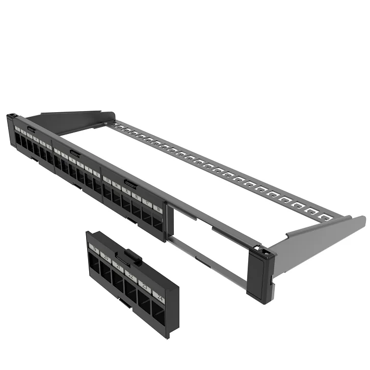 UTP Cat6 коммутационная панель разгруженная 24-портовая сетевая кабельная система Blrand CN;ZHE CP-06U24B0-2B2 24р