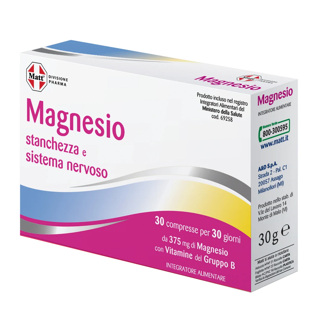 High Quality Healthcare Supplements Energy Supplements Magnesium For Nervous System And Muscolar Functions Reduce Tiredness