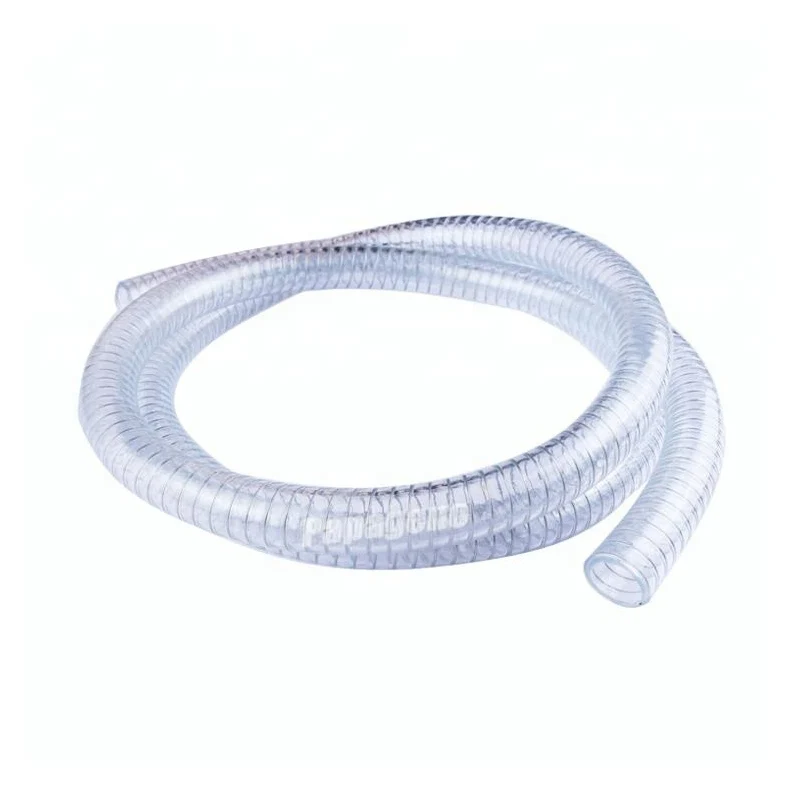 PVC Anti Static Steel Wire Reinforced Hose pipe brasline hard hose anti static gasoline hose for oil transportation