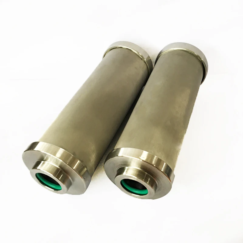 Stainless steel sintered filter natural gas filter element air oil separator filter