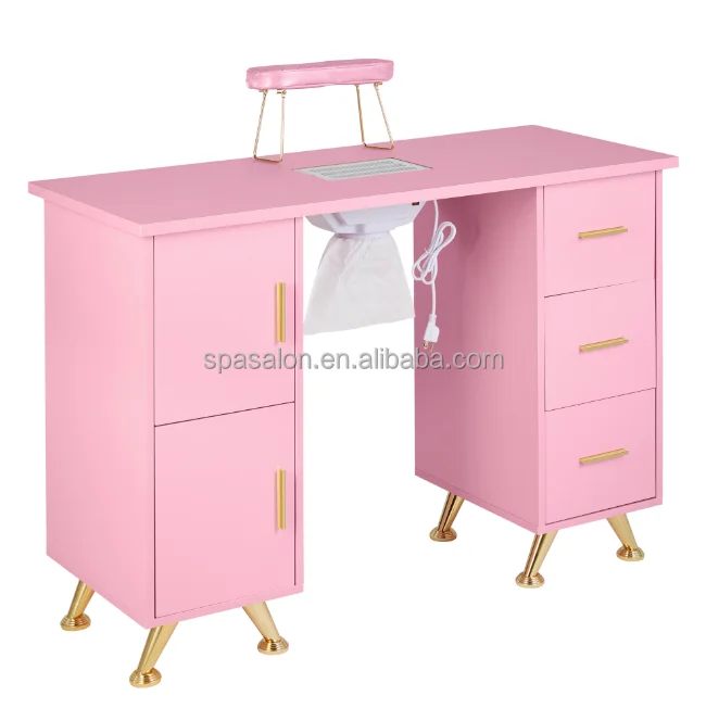 High quality manicure table nail desk for Beauty Salon furniture portable manicure table  nail table