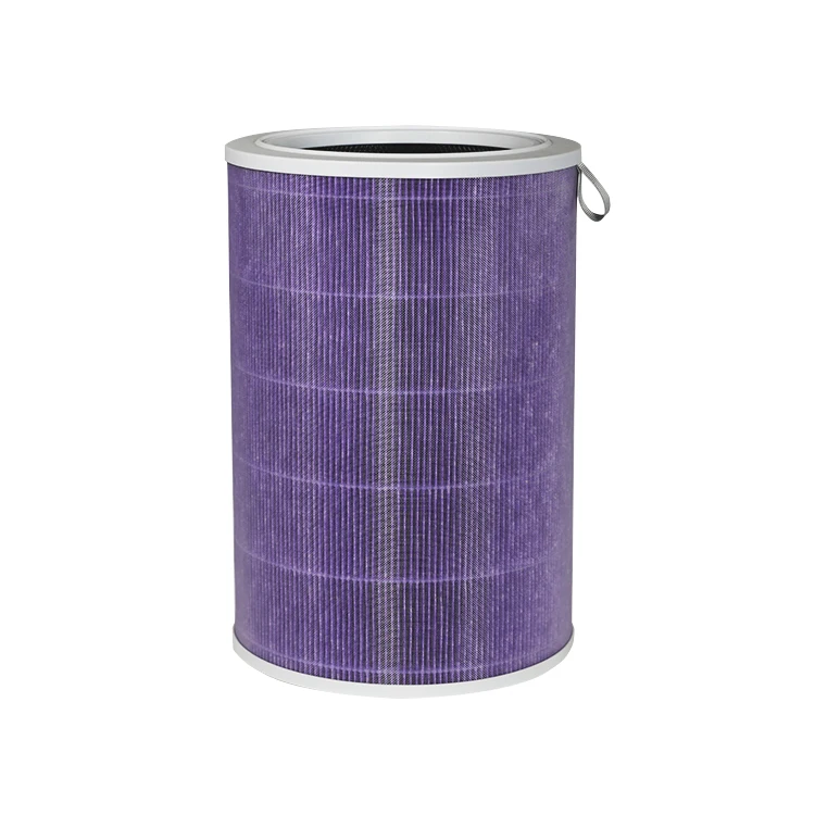 OEM customized air purifier hepa filter activated carbon cylindrical hepa filter