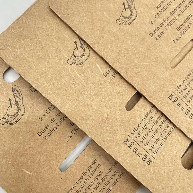 FSC Custom New Hanging Kraft Paper Head Card Printing Offset Product Blister Product Packaging Header Paper Card