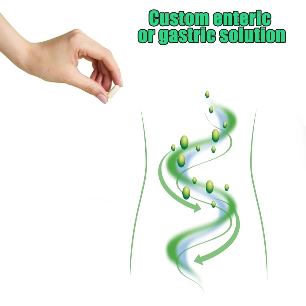 wholesale Green Color Capsules custom size empty gelatin capsule
