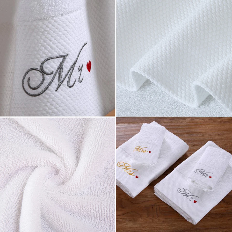 Sublimation soft cotton  high quality luxury embroidery jacquard stripe sustainable with logo custom print hotel bath towel sets
