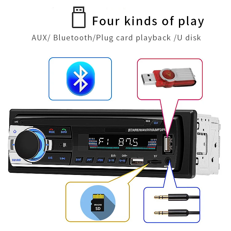 universal 520 Single Din car stereo radio player bt mp3 car radio player