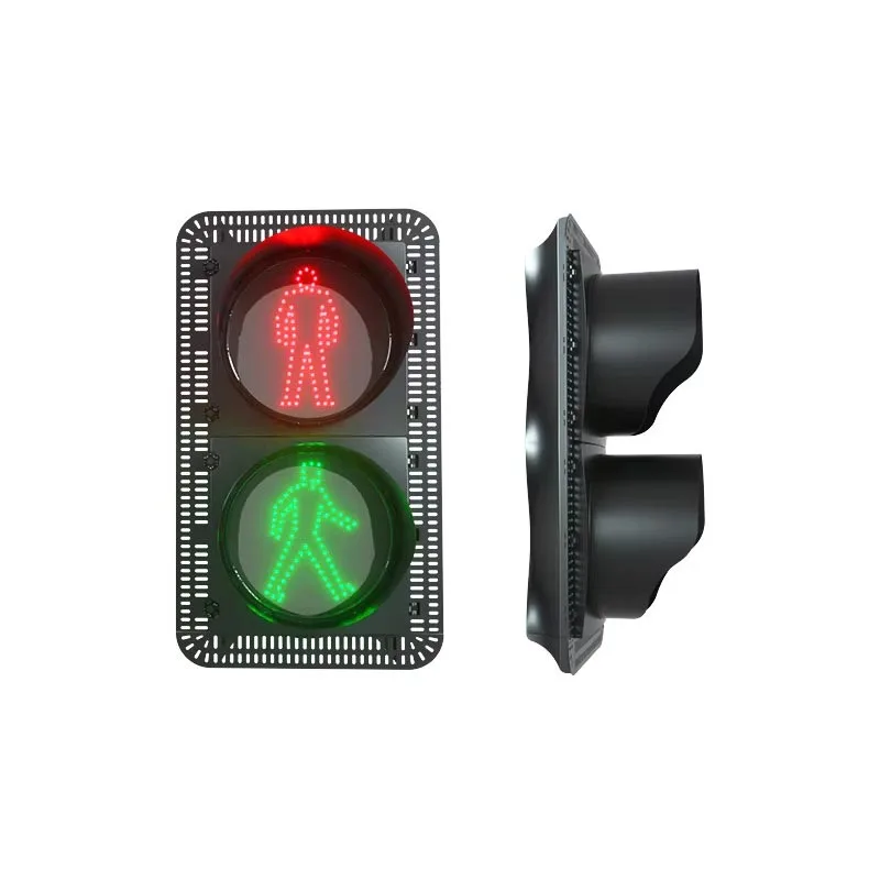 300 мм двухсекционный металлический корпус пешеходный переход красный зеленый светофор пешеход