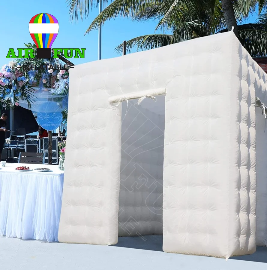 AIRFUN China Factory LED Inflatable Photo Booth Cube Tent Advertising Inflatables