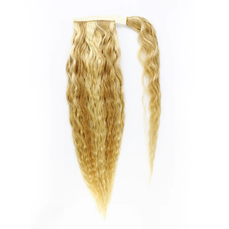 613 Magic Wrap Around Curly Synthetic Ponytail Clip In Hair Extensions Chemical fiber Black Brown