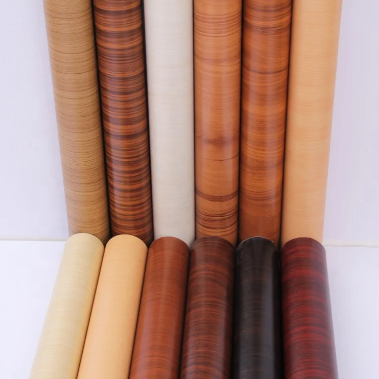 Chinese Manufacturer Interior Decoration PVC Wood Grain Decorative Film for Wholesale Films